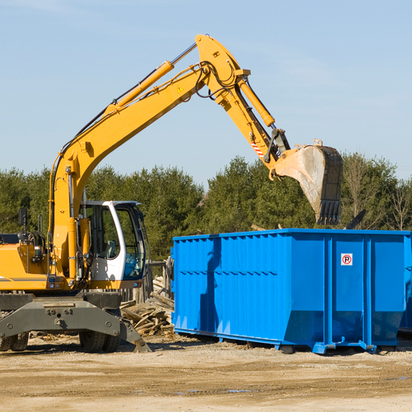 how many times can i have a residential dumpster rental emptied in Garfield Washington